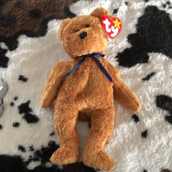 Two TY Beanie Babies, Curly 1993 and Fuzz 1999, - Picture 2 of 9